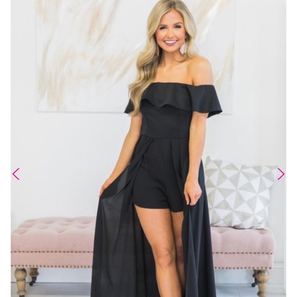 Black maxi romper